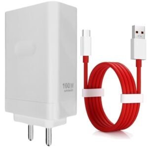 original 100w super vooc fast charging adapter with type c cable compatible